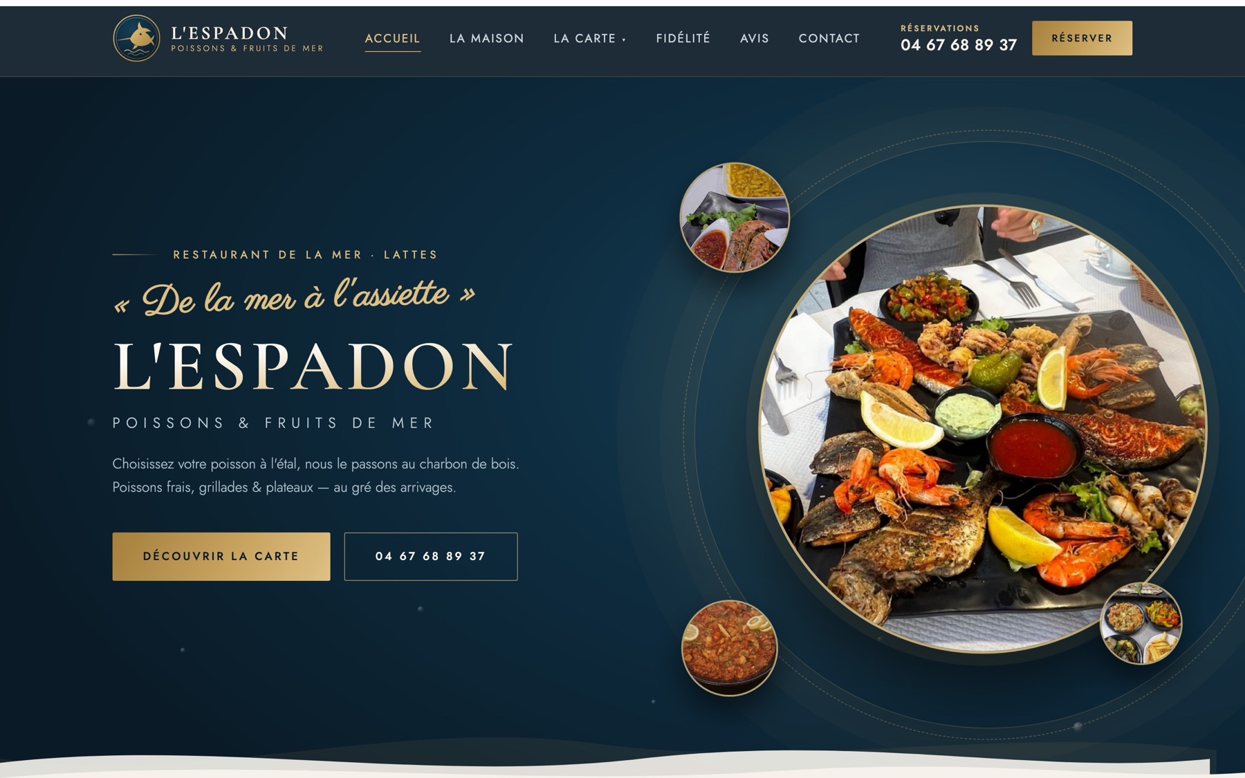 Site L'Espadon, version ordinateur